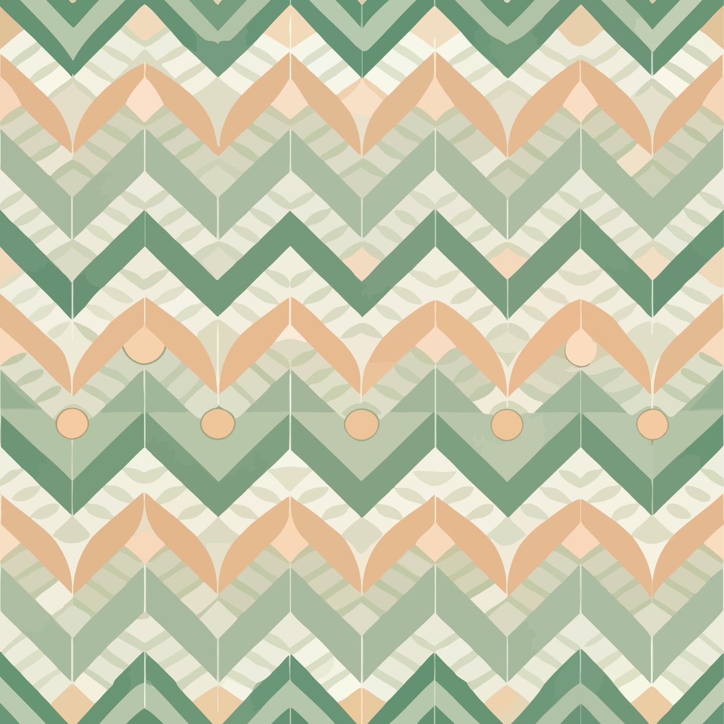 Scandinavian Geometric Pattern 7 Quilting Cotton Fabric