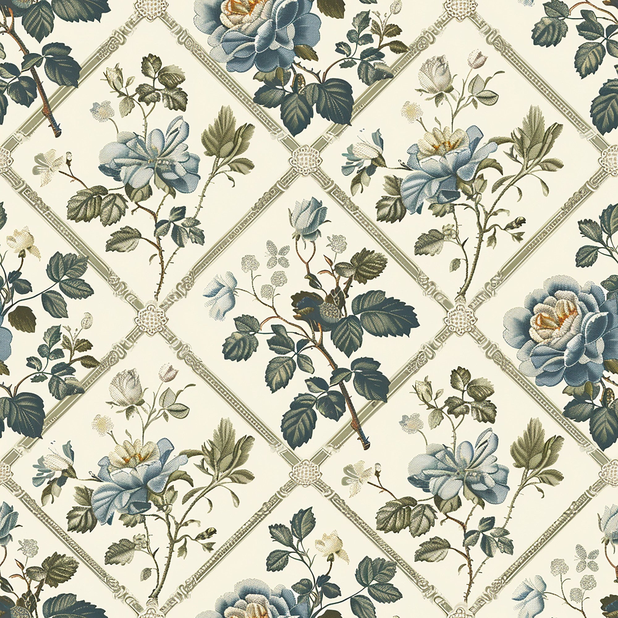 Seraphinas Victorian Roses Pattern 2 Quilting Cotton Fabric ...