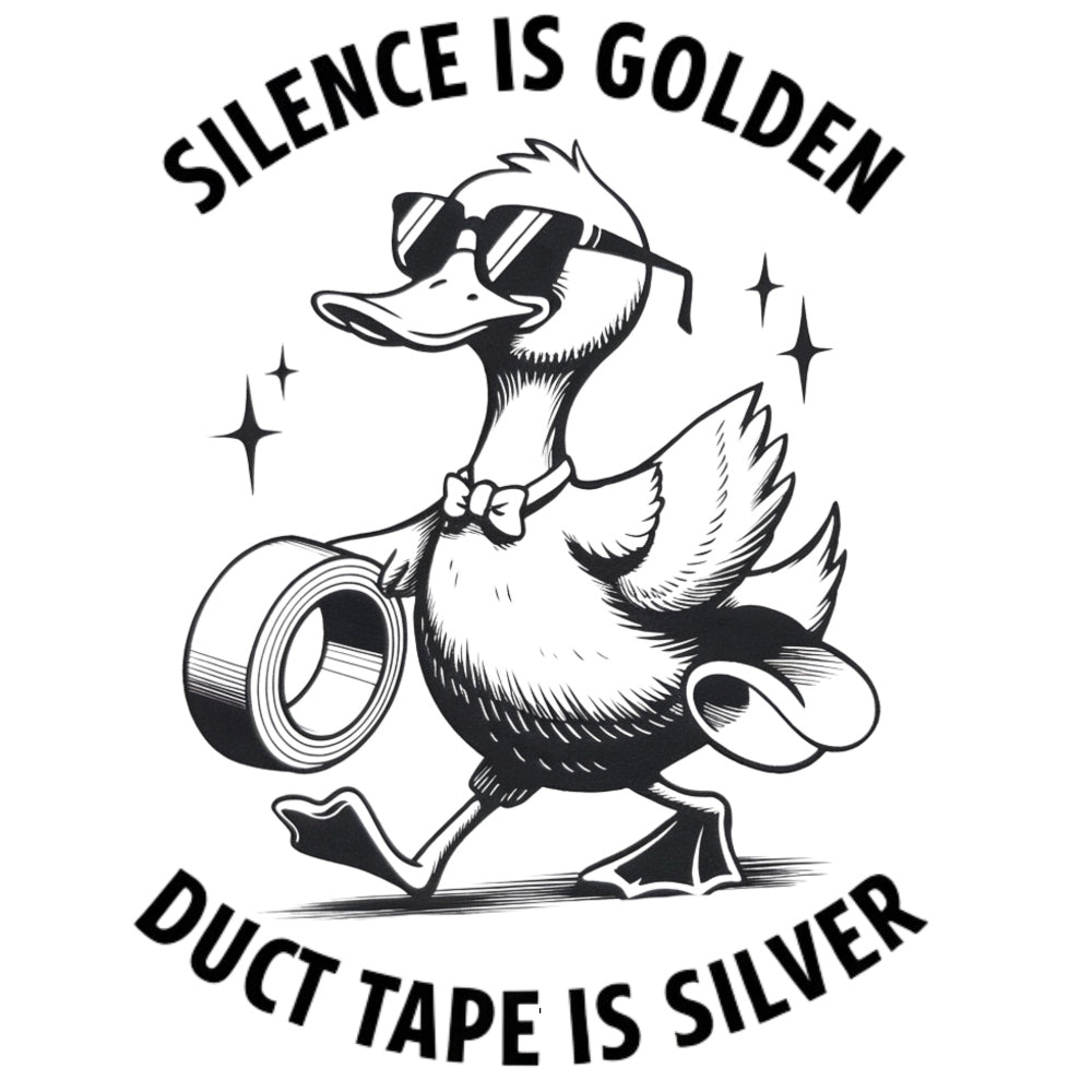 Silence Is Golden Fabric Panel