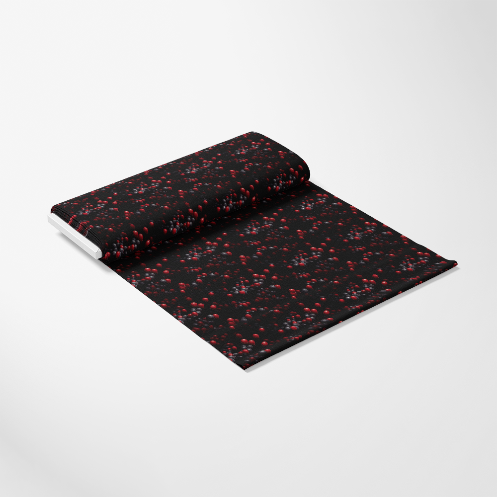 - Sinister Sideshow Pattern 2 Quilting Cotton Fabric
- fabric, cotton, quilting
- black background, red accents
- scattered dots, abstract design
- textile, yardage, sewing material
- dark, vibrant, decorative