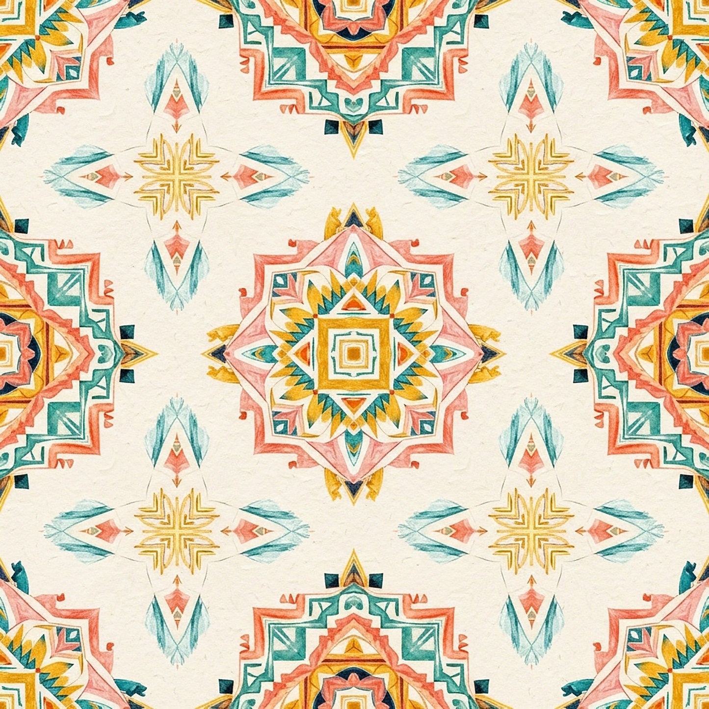 Southwest Aztec Tribal Pattern 22 Quilting Cotton Fabric