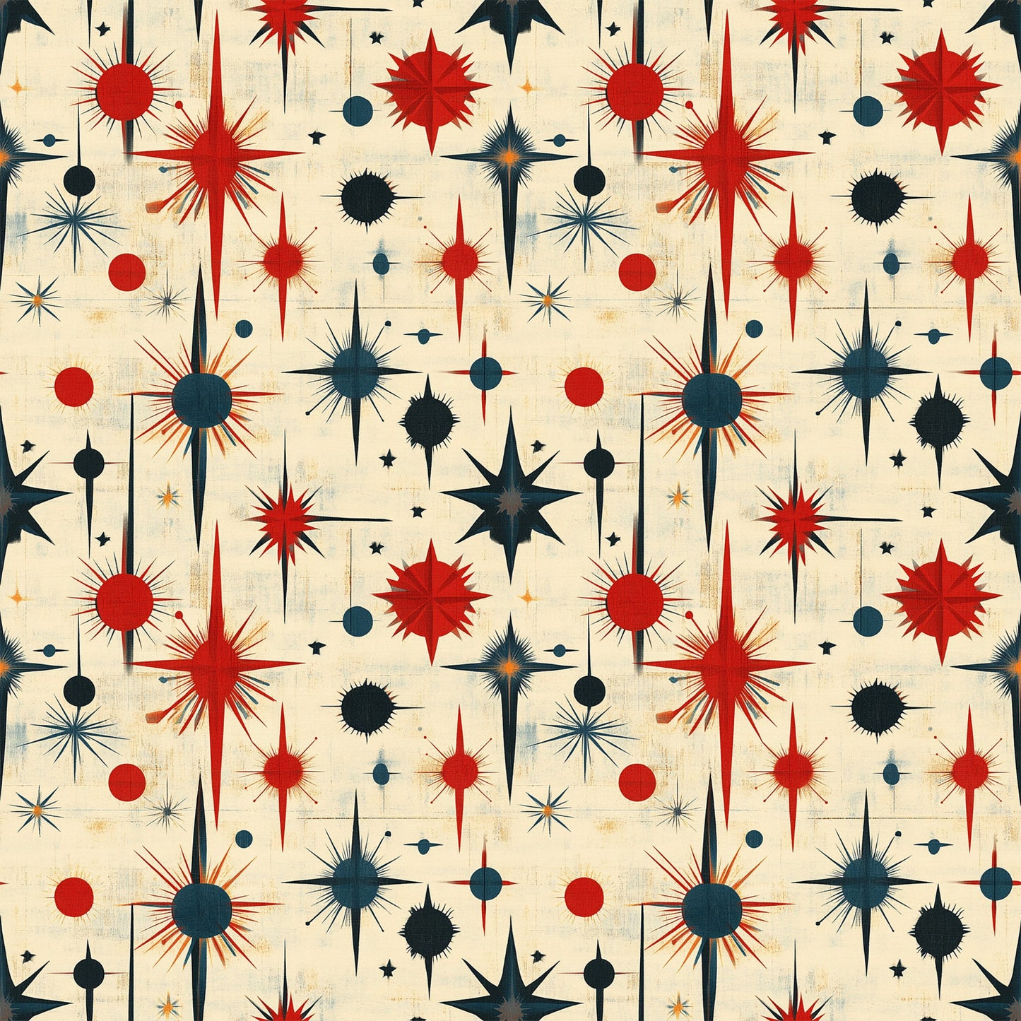 Sparkleworks Mid-Century 4th of July Pattern 12 Quilting Cotton Fabric
