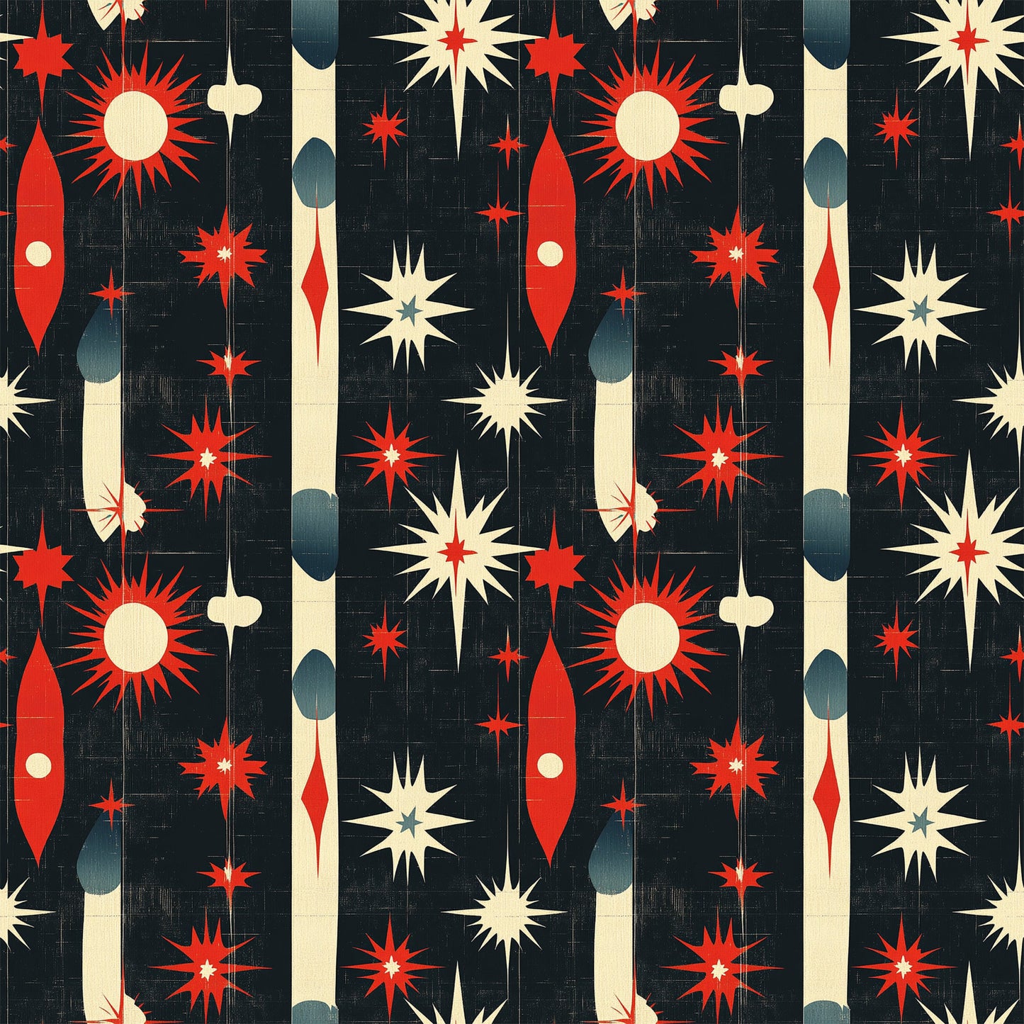 Sparkleworks Mid-Century 4th of July Pattern 3 Quilting Cotton Fabric