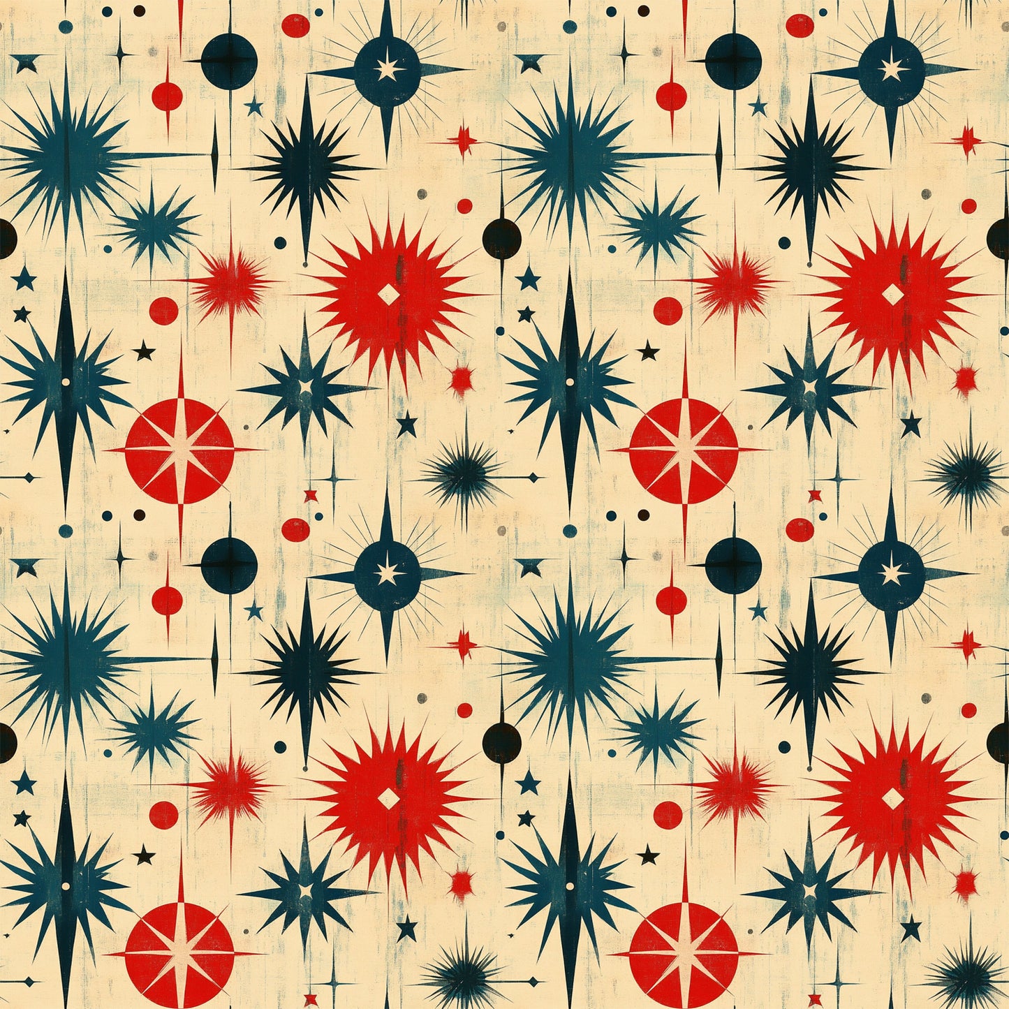 Sparkleworks Mid-Century 4th of July Pattern 8 Quilting Cotton Fabric