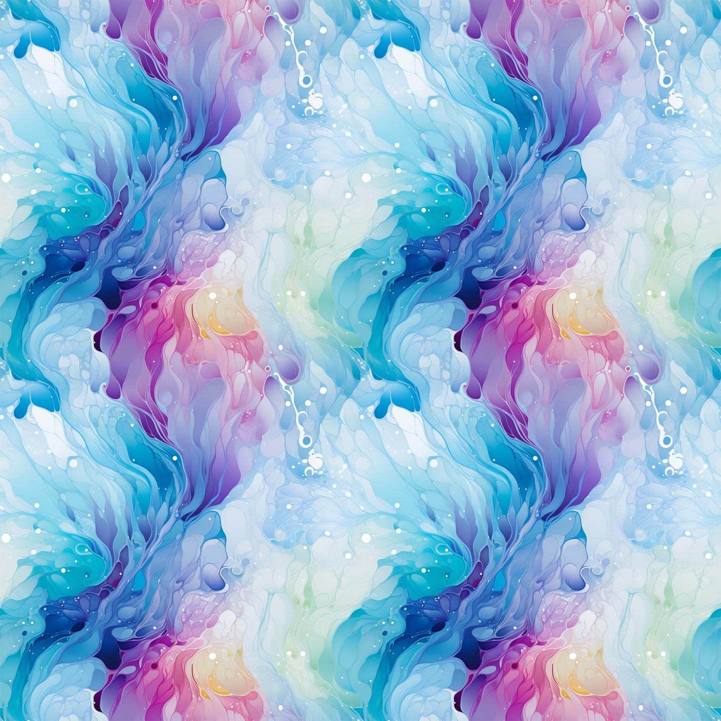 Summer Colored Marble Pattern 10 Quilting Cotton Fabric