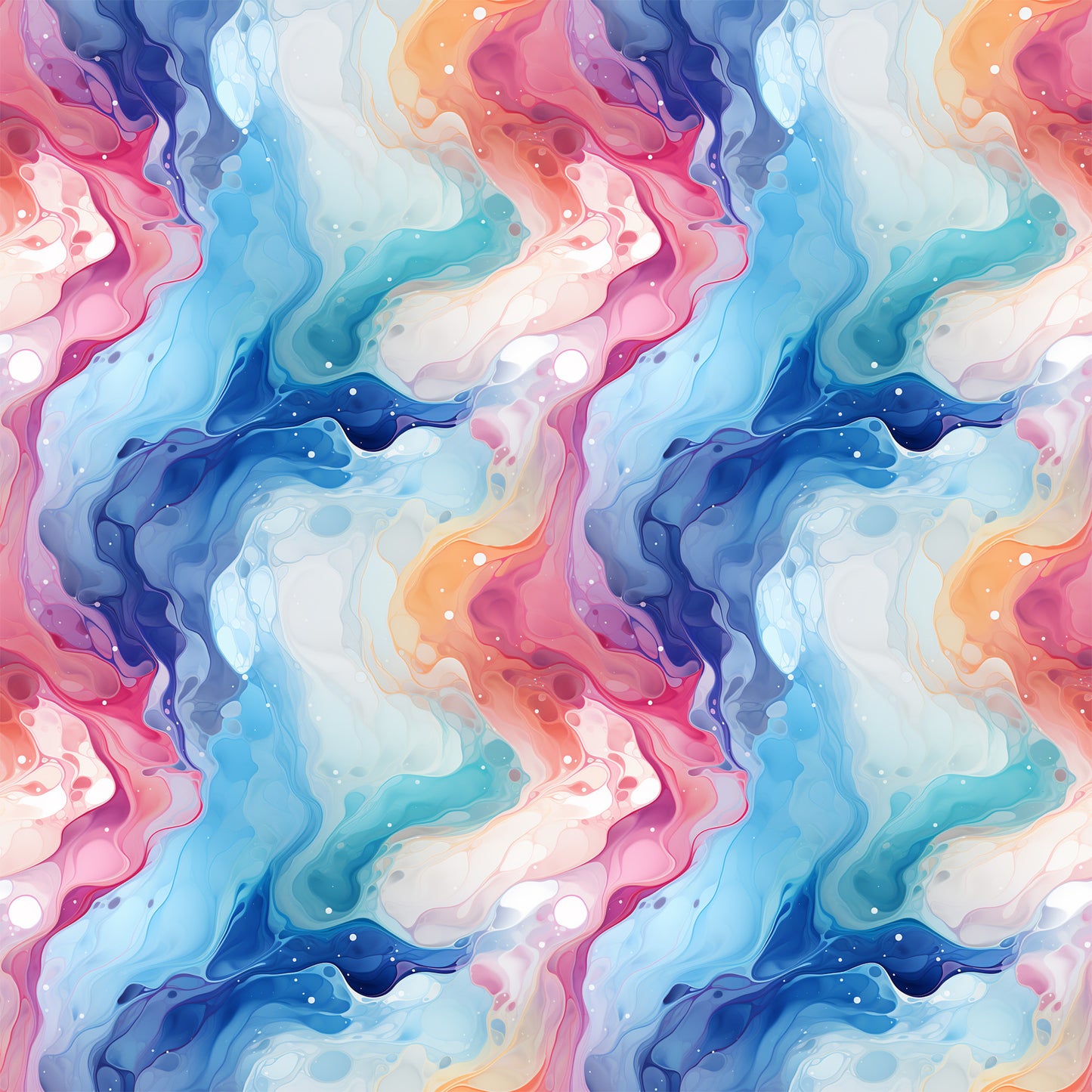 Summer Colored Marble Pattern 9 Quilting Cotton Fabric