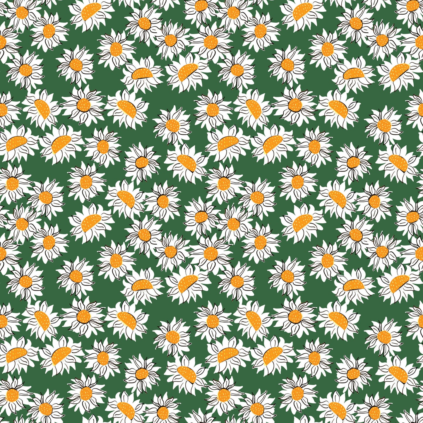Sunflower Picnic Pattern 5 Quilting Cotton Fabric