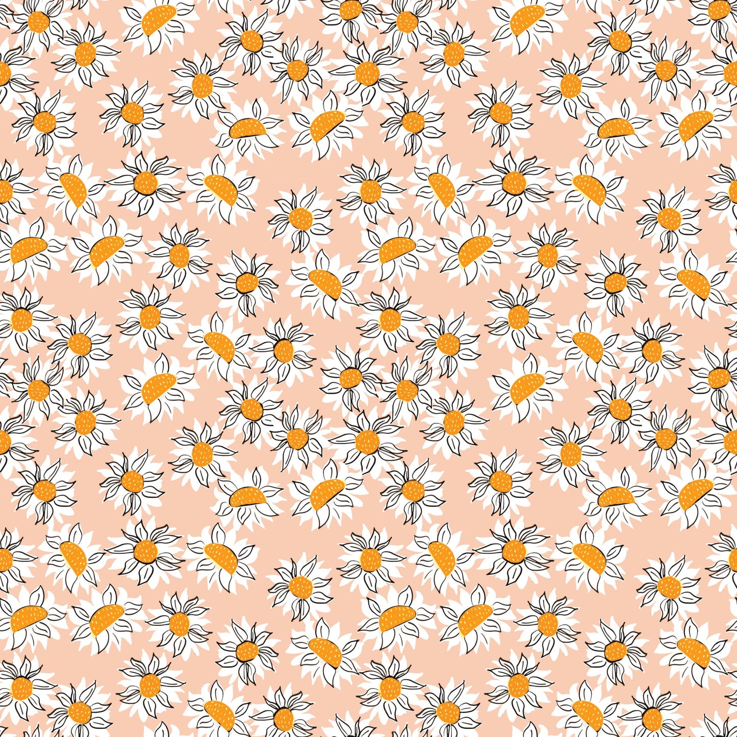 Sunflower Picnic Pattern 6 Quilting Cotton Fabric