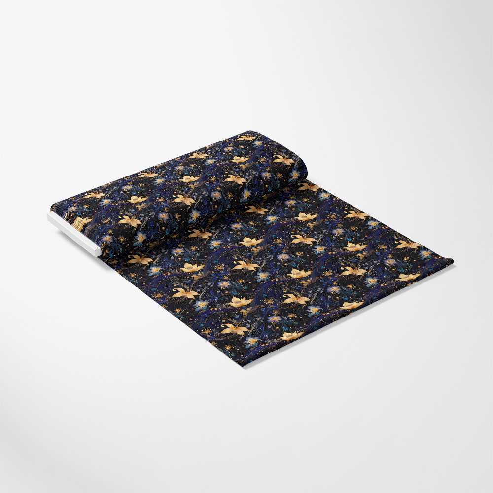 Watercolor Night Nouveau Pattern 5 Quilting Cotton Fabric