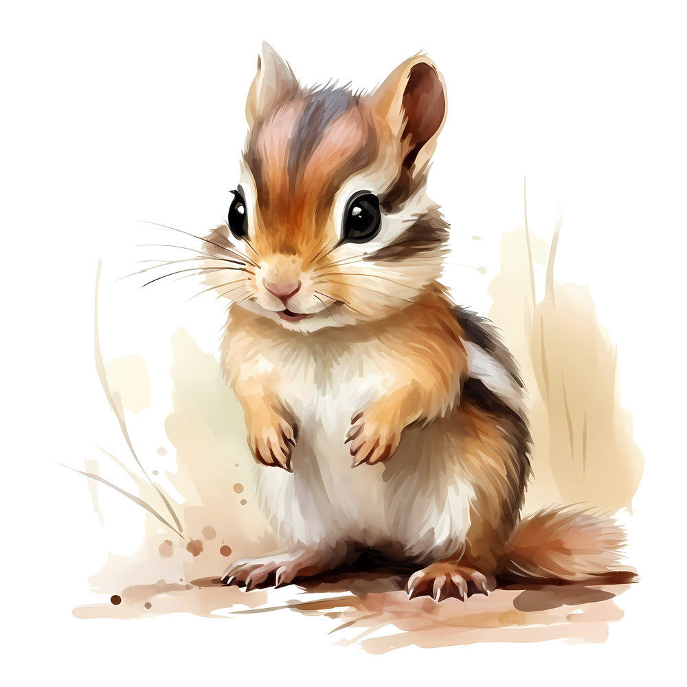 Woodland Baby Chipmunk 2 Fabric Panel