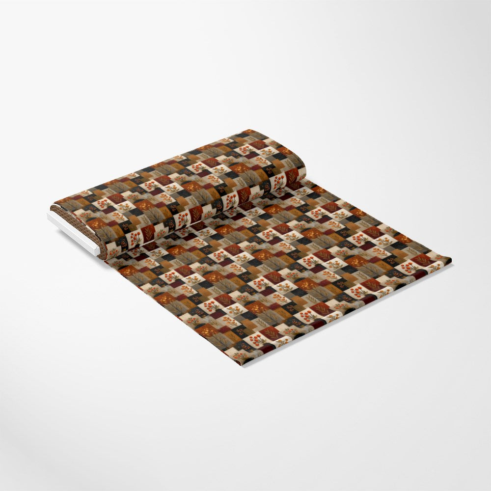 Boho Floral Patchwork Pattern 1 Quilting Cotton Fabric