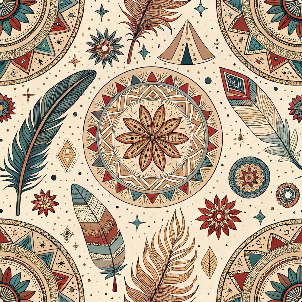 Boho Tribal Mandala Fat Quarter Bundle