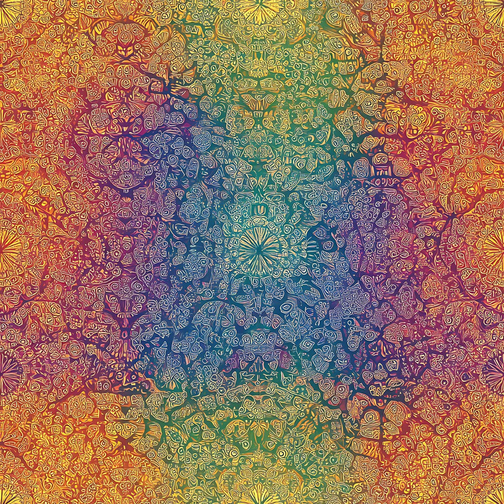 Rainbow Mandala Fat Quarter Bundle