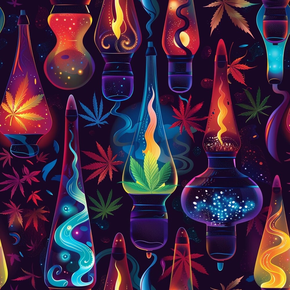 Lava Lamp Cannabis Fat Quarter Bundle