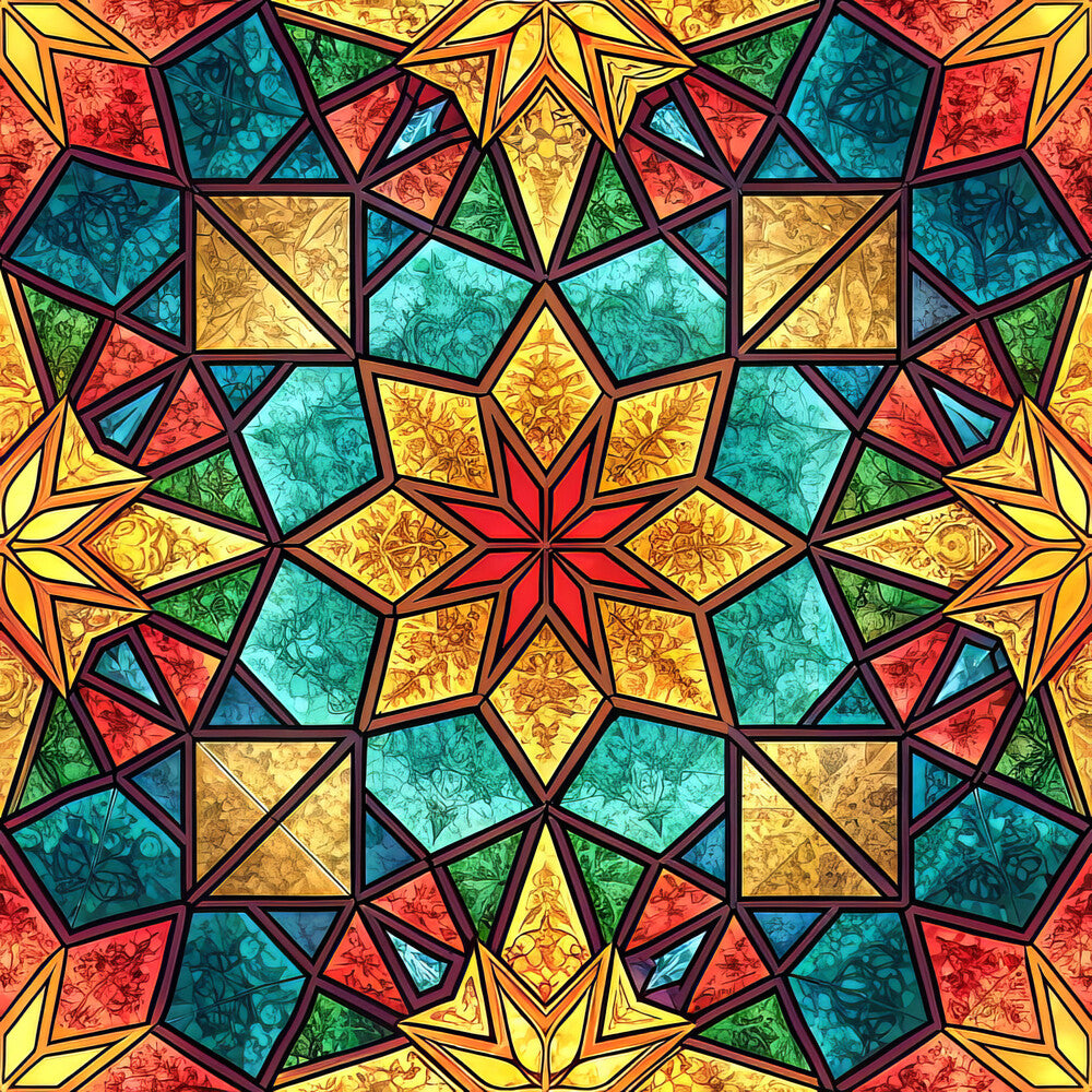 Stained Mosaic Glass Fat Quarter Bundle