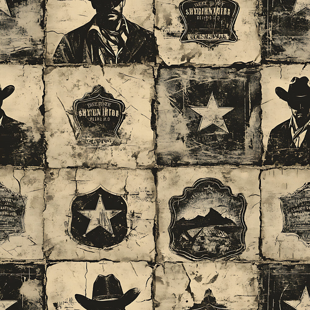 Wild West Wanted Signs Fat Quarter Bundle