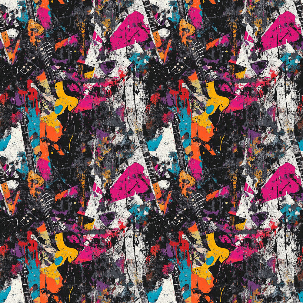 Grunge Rock Guitar Fat Quarter Bundle