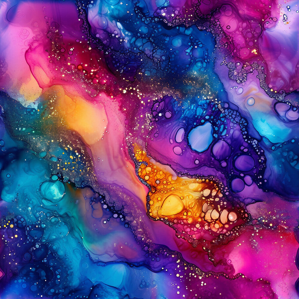Alcohol Ink Paisley Fat Quarter Bundle