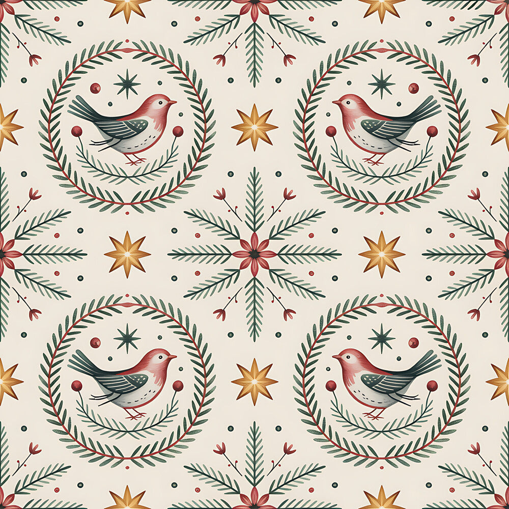 Scandinavian Folk Christmas Fat Quarter Bundle