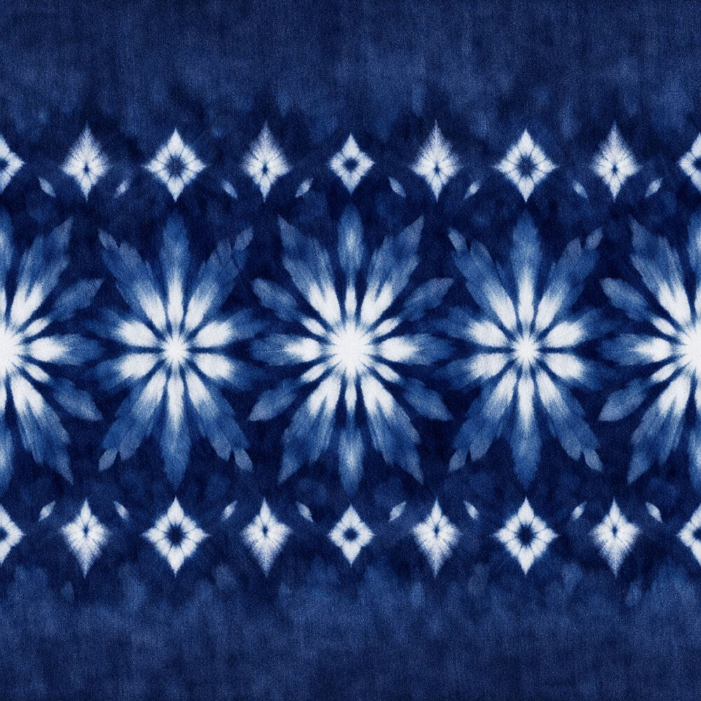 Indigo Shibori Tie Dye Fat Quarter Bundle