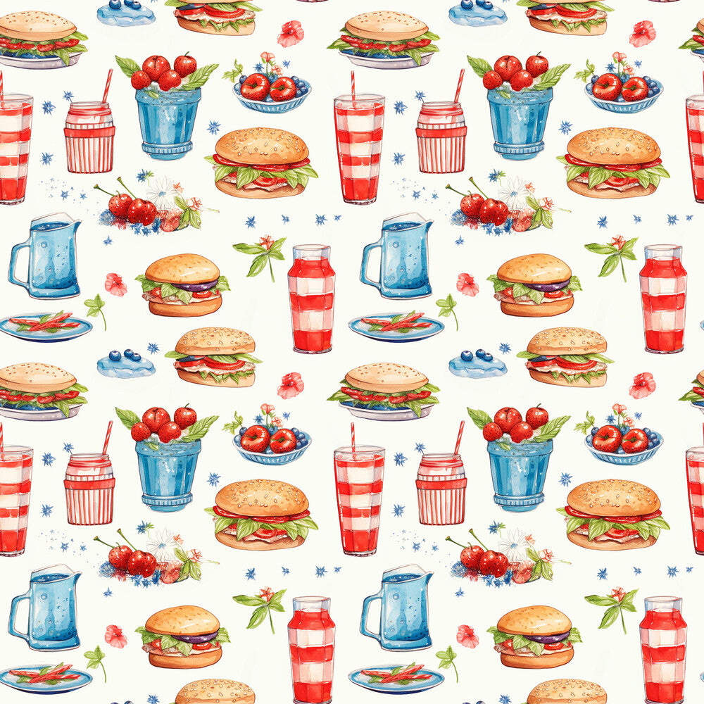 Red White and BBQ Fat Quarter Bundle