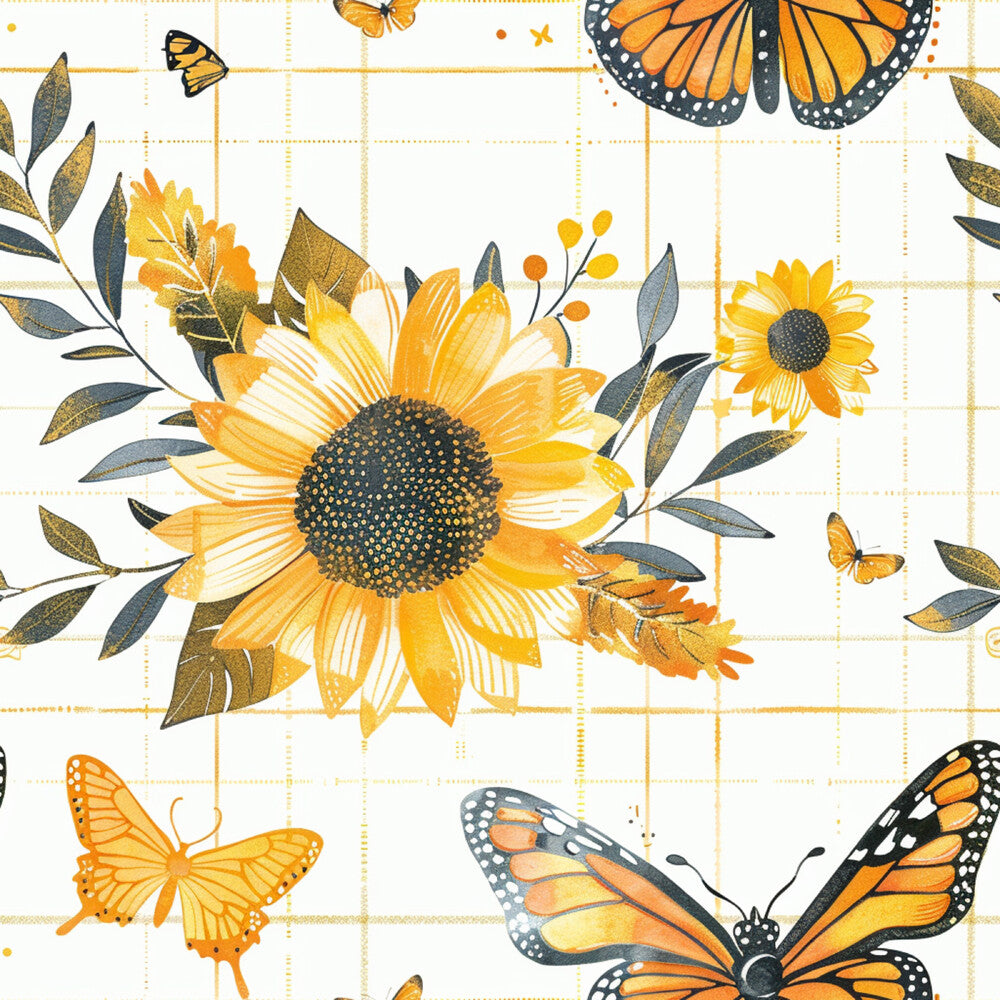 Country Sunflower Butterfly Fat Quarter Bundle
