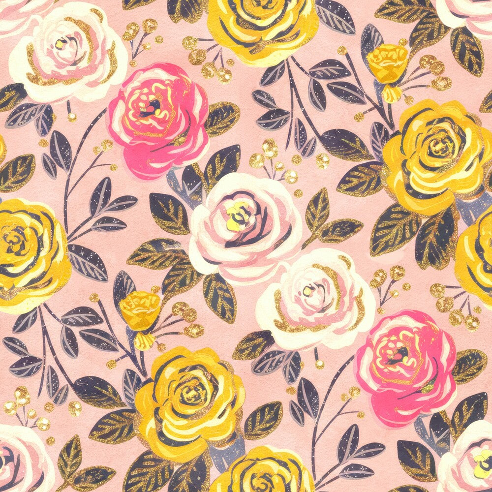 Golden Hour Roses Fat Quarter Bundle