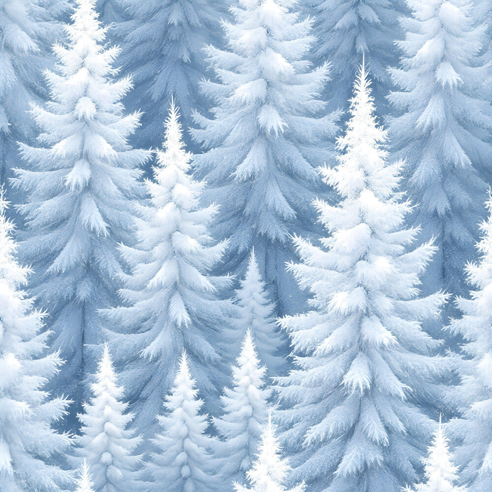 Frosty Winter Trees Fat Quarter Bundle