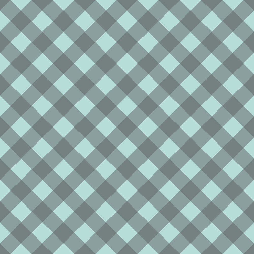 Mint Grey and White Plaid Fat Quarter Bundle