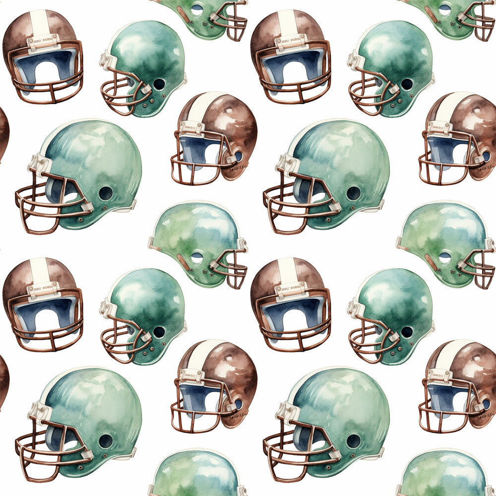Watercolor Football Fat Quarter Bundle
