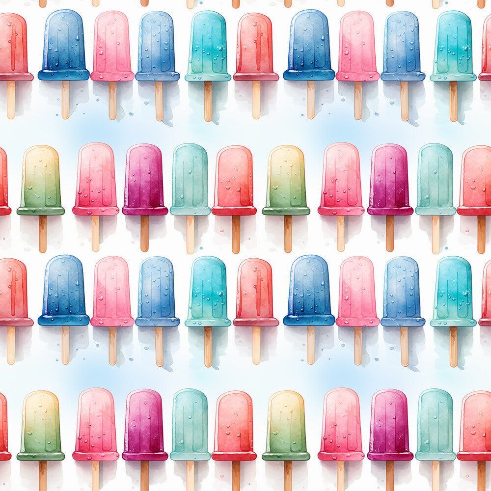 Watercolor Summer Popsicle Fat Quarter Bundle