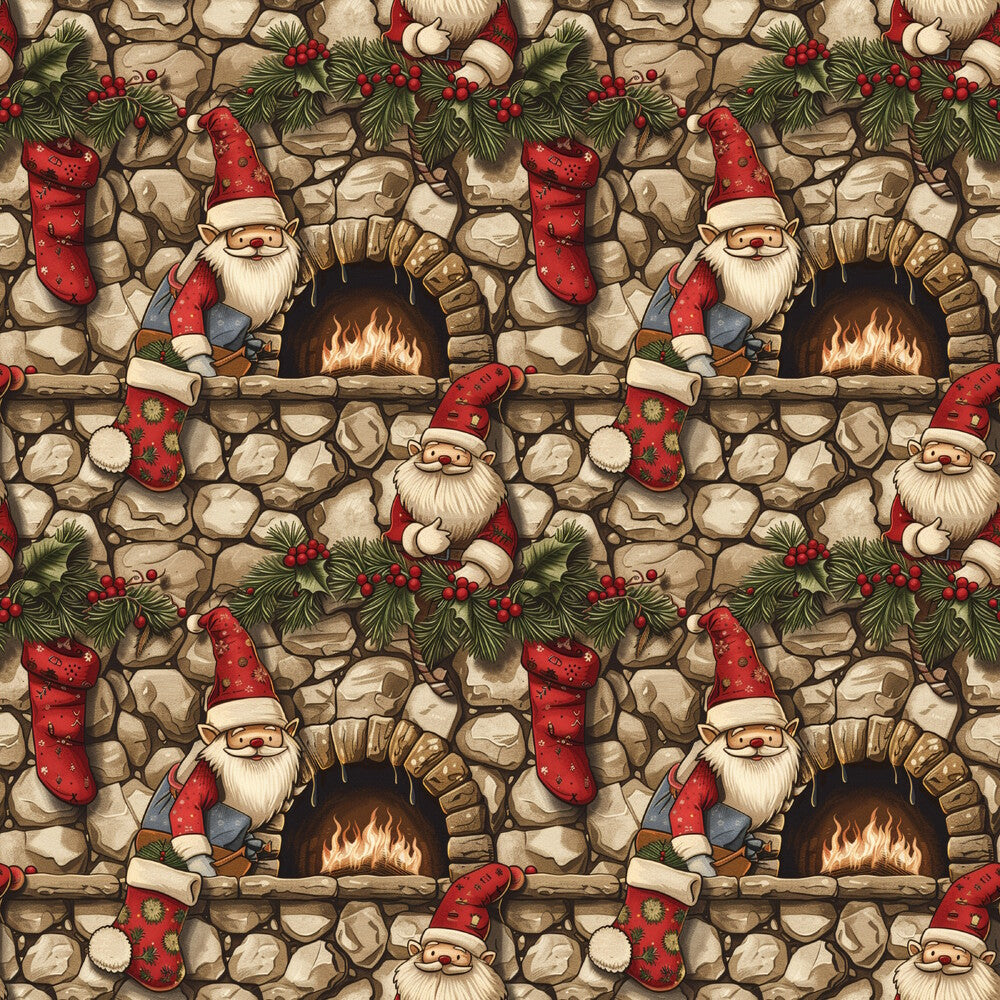 Classic Christmas Gnomes Fat Quarter Bundle
