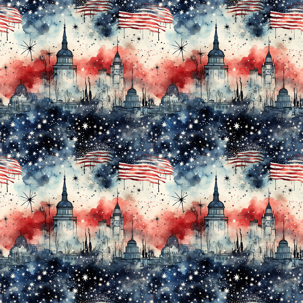 Patriotic Grunge Fat Quarter Bundle