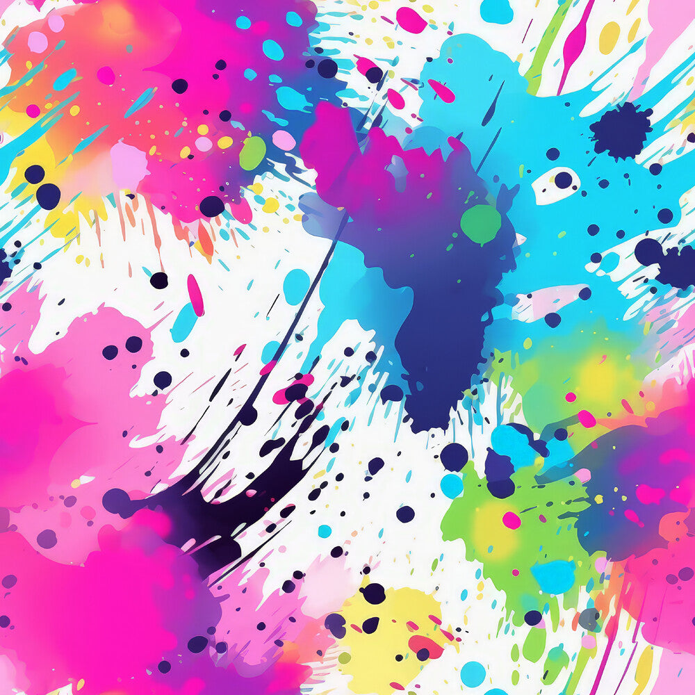 Colorful Paint Splashes Fat Quarter Bundle