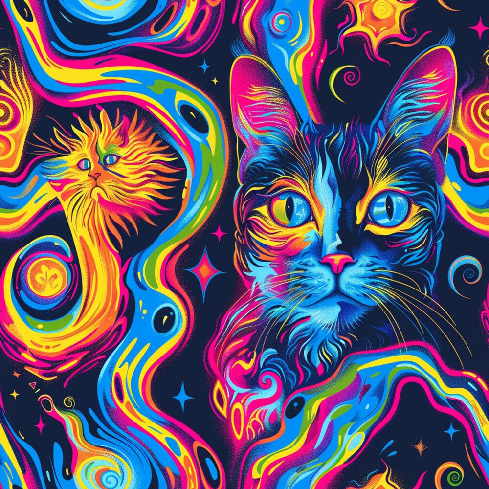 Stoner Cat Abstract Fat Quarter Bundle