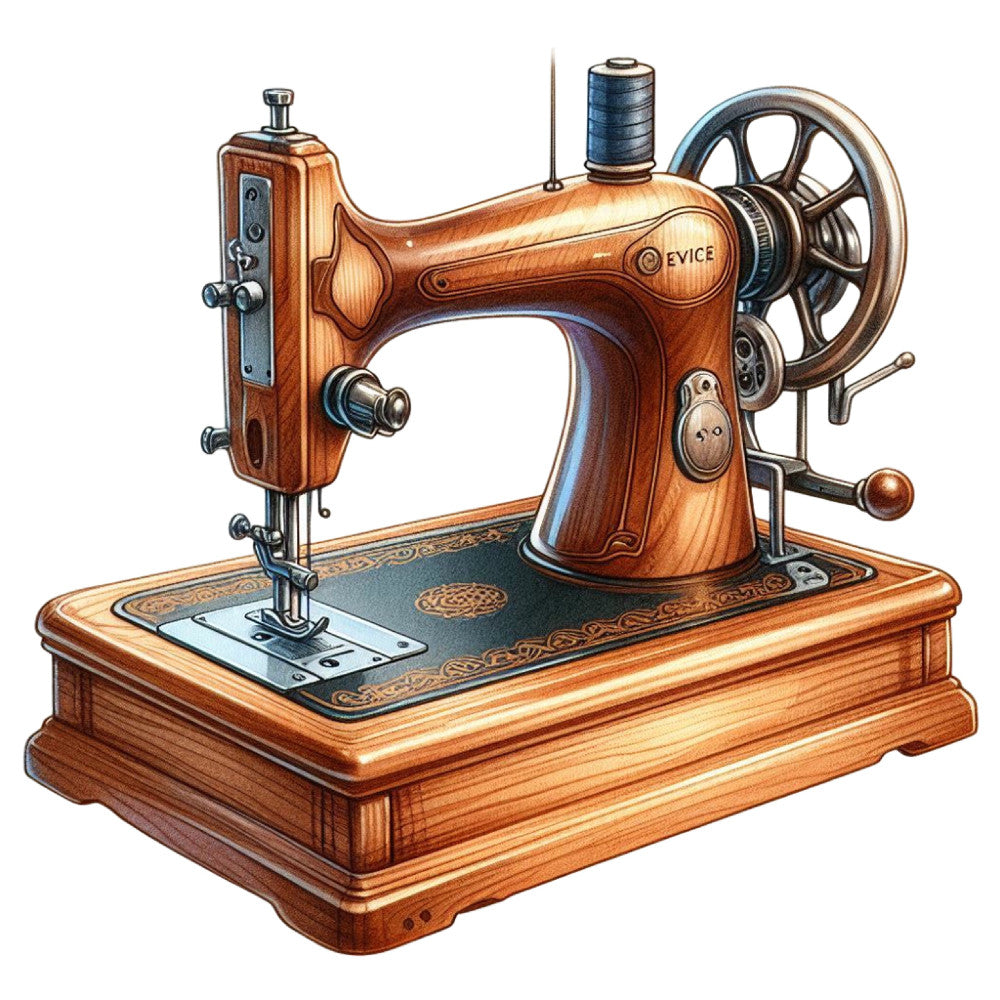 Vintage Sewing Machine Fabric Panel 13
