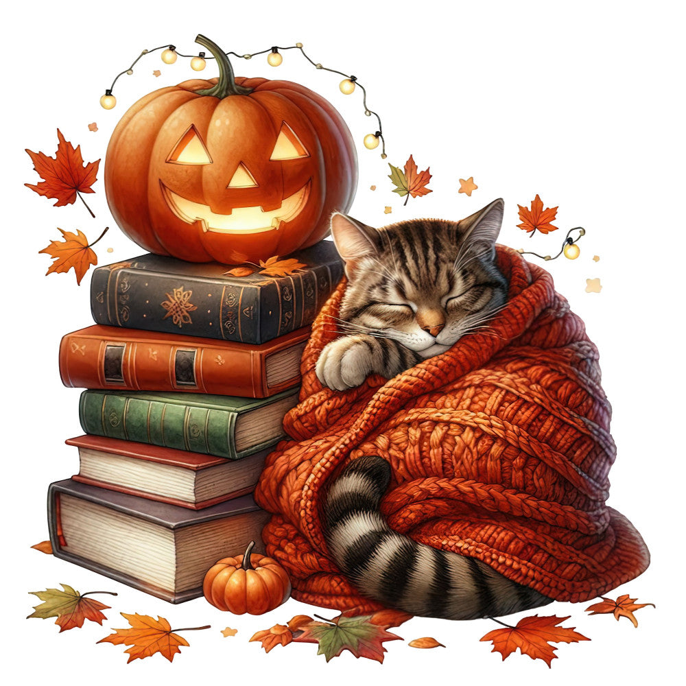 Autumn Cats Fabric Panel 81