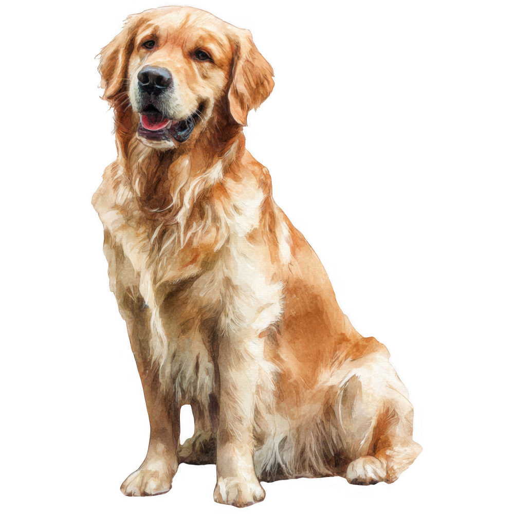 Golden Retriever Fabric Panel 19