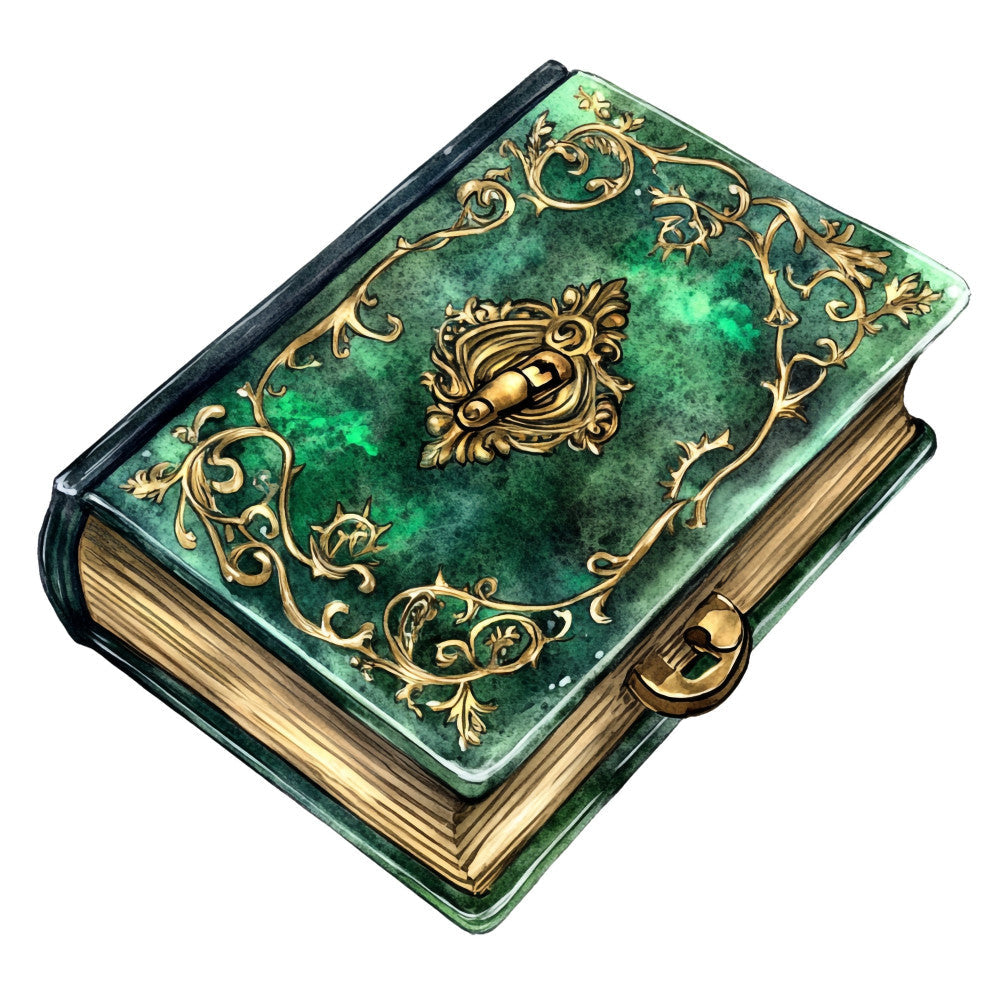 Emerald Victorian Lady Fabric Panel 30