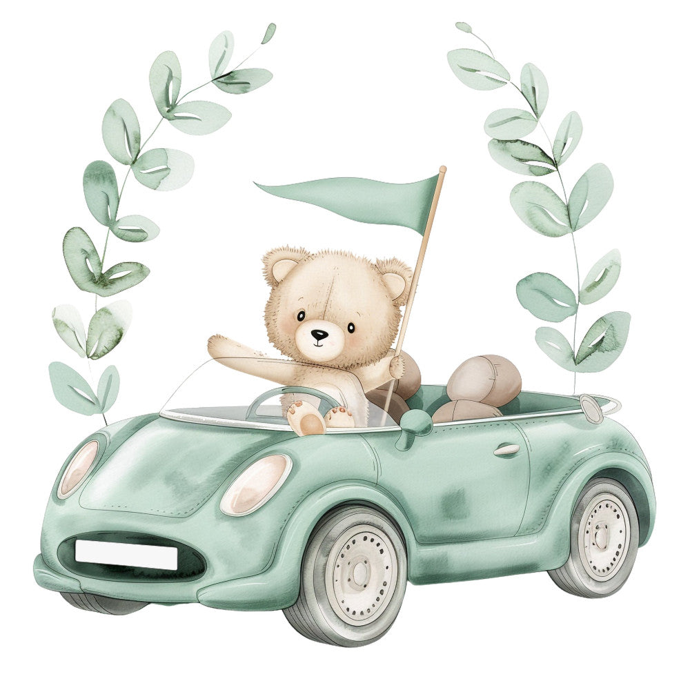 Nursery Teddy Bear Fabric Panel 24