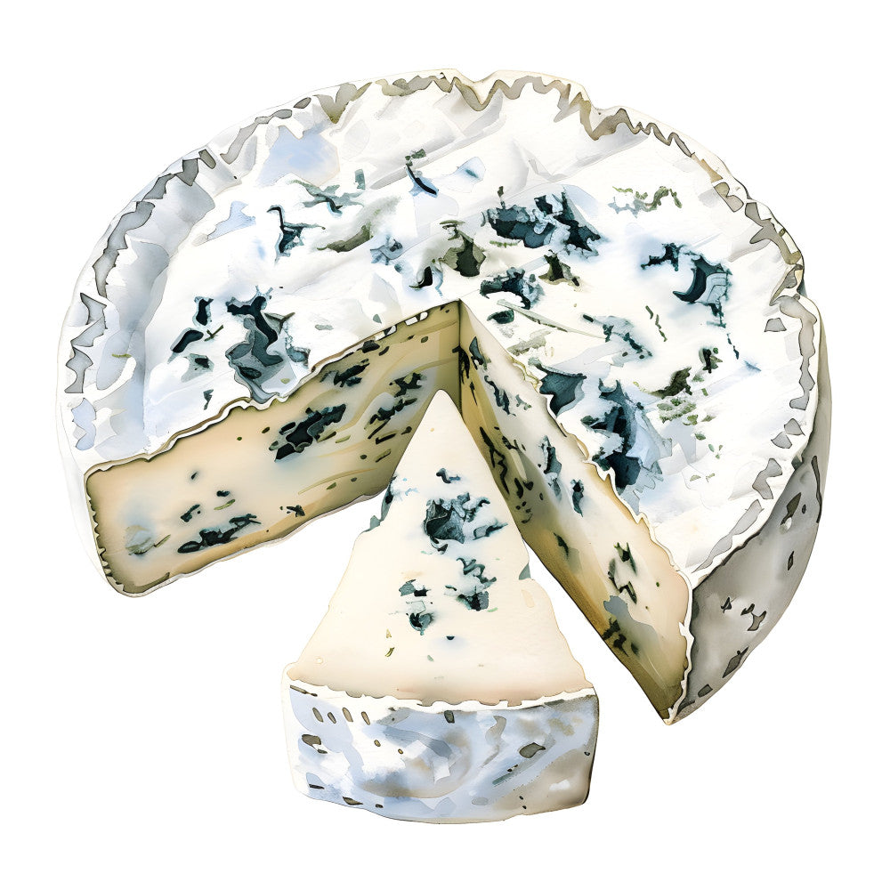 Watercolor Cheese Fabric Panel 1