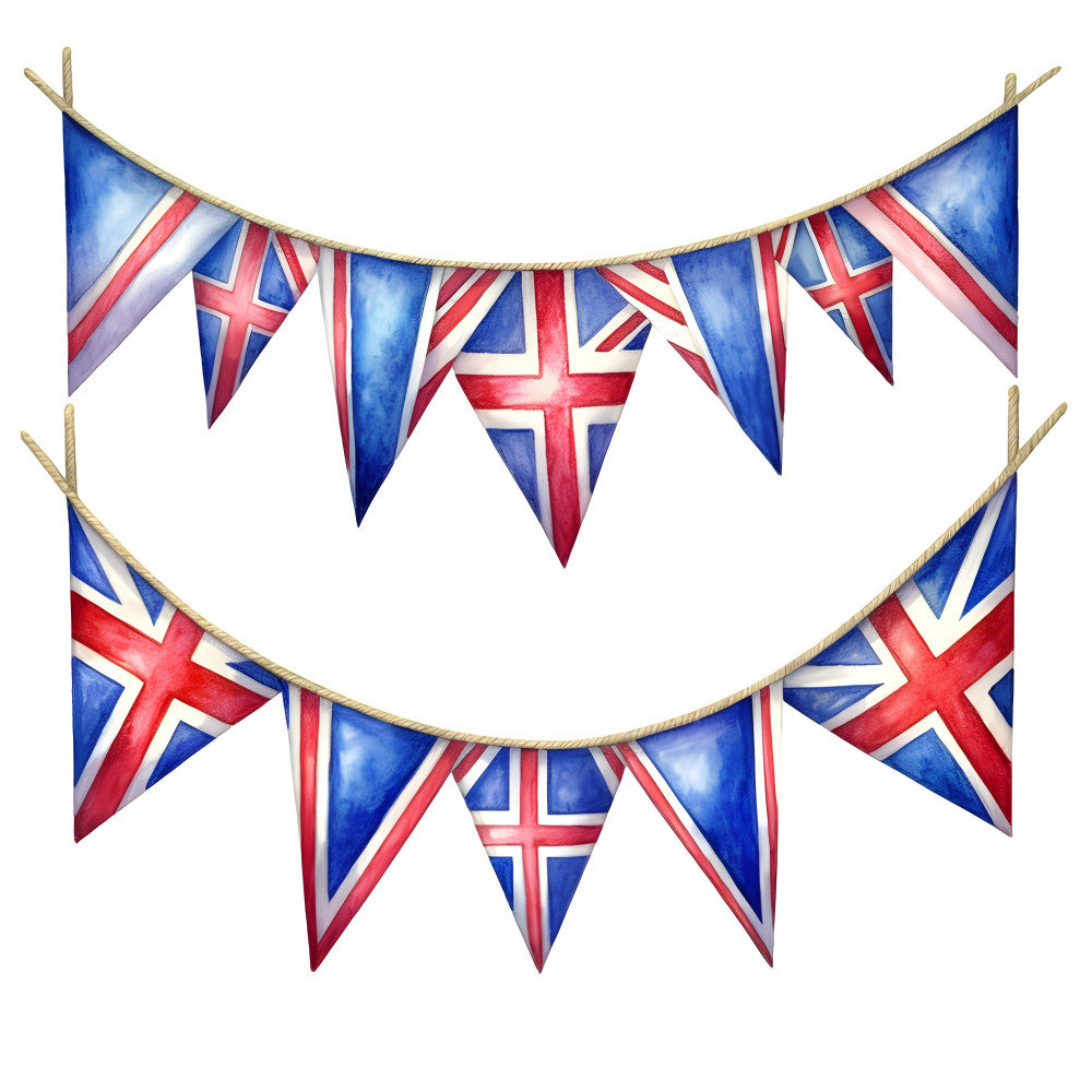 Watercolor Hello London Fabric Panel 26