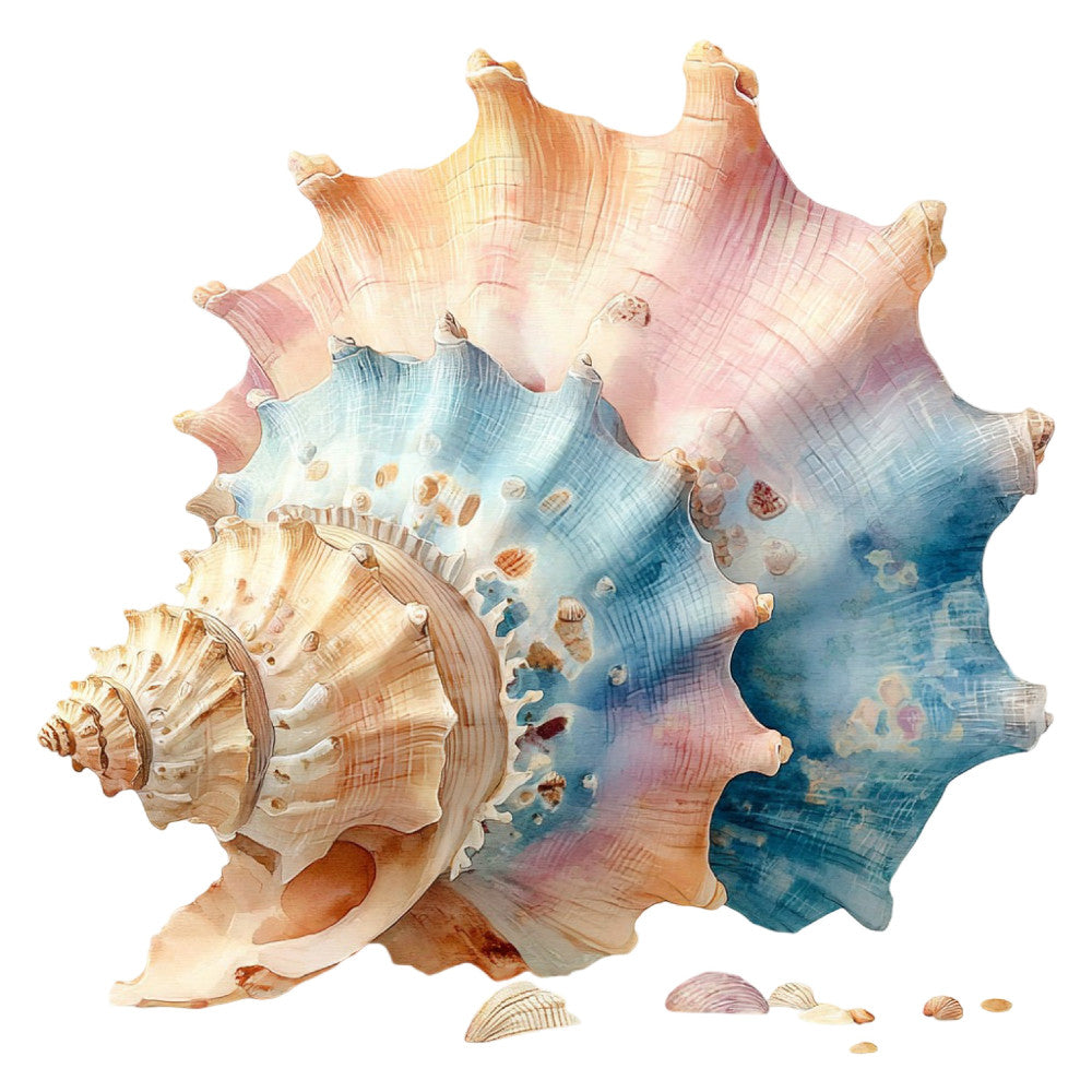 Colorful Seashell Fabric Panel 32
