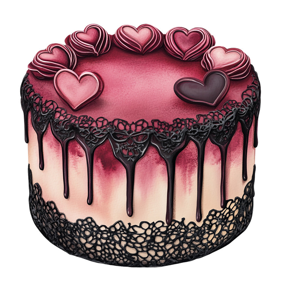 Dark Romance Fabric Panel 39
