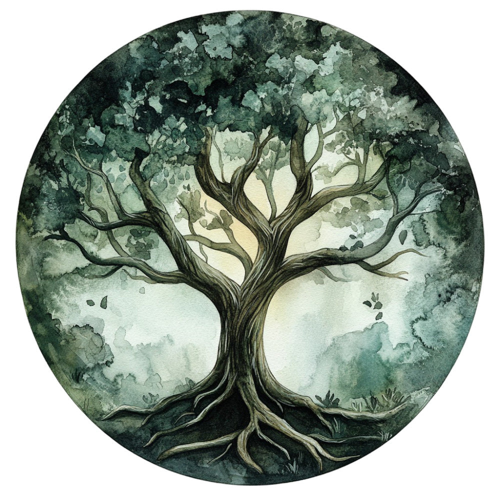 Tree of Life Stained Glass Fabric Panel 22