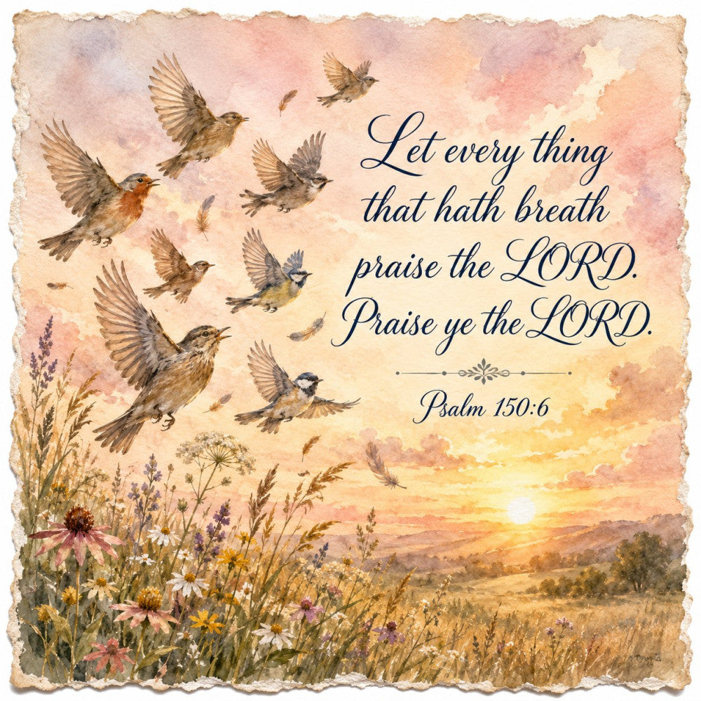 Inspirational Verses Fabric Panel 38