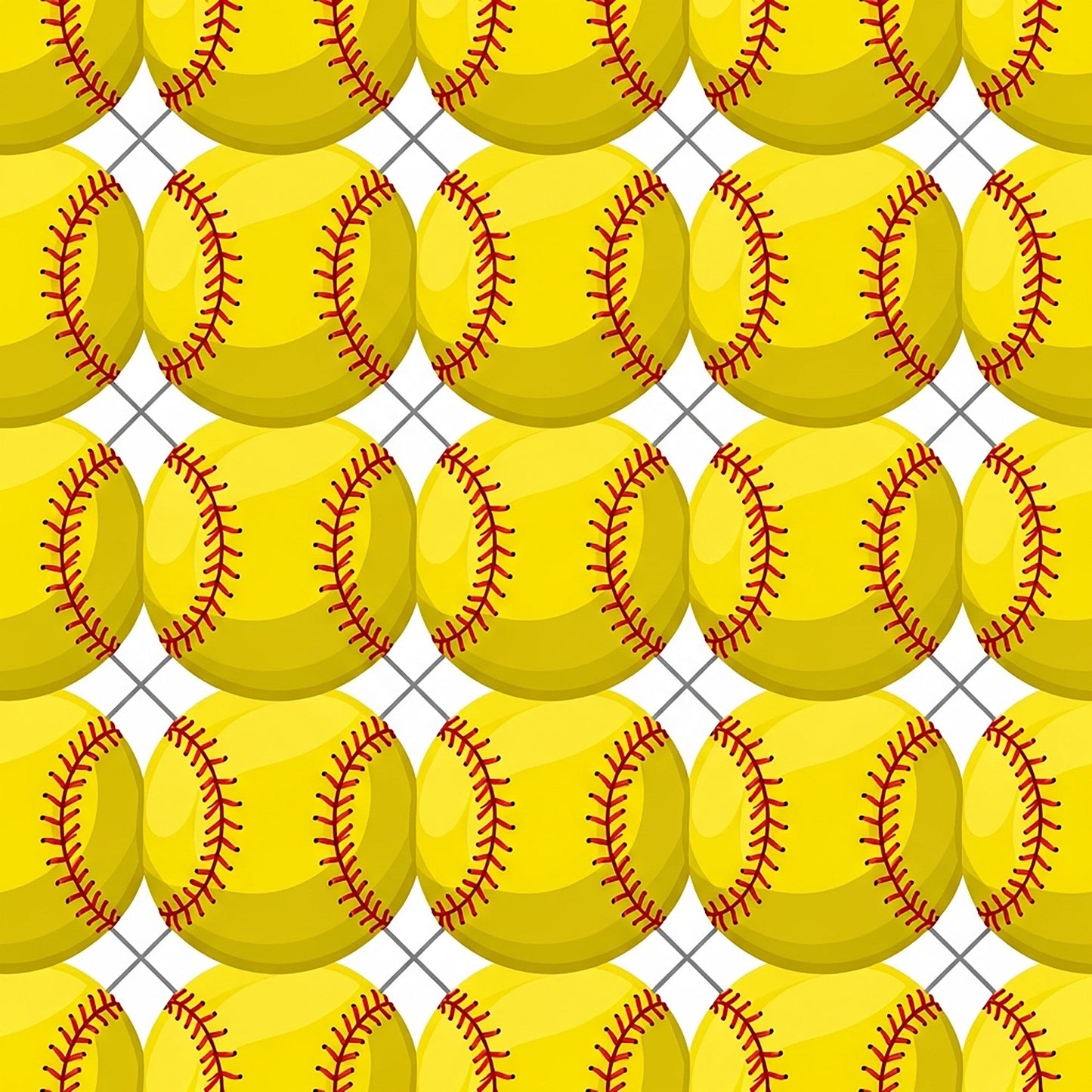 Daily Deal: Softball Champions Pattern 13 Quilting Cotton Fabric - 45" x 0.5 Yards"