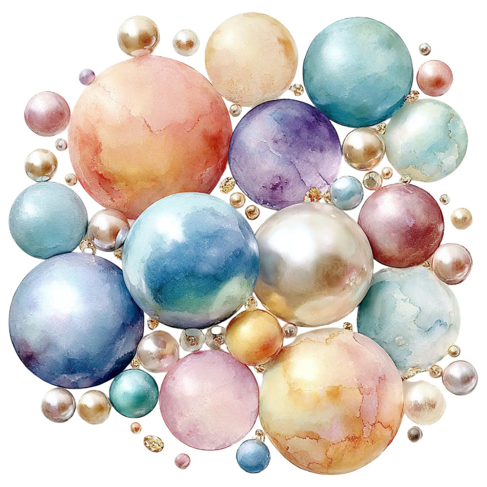 Colorful Seashell Fabric Panel 12