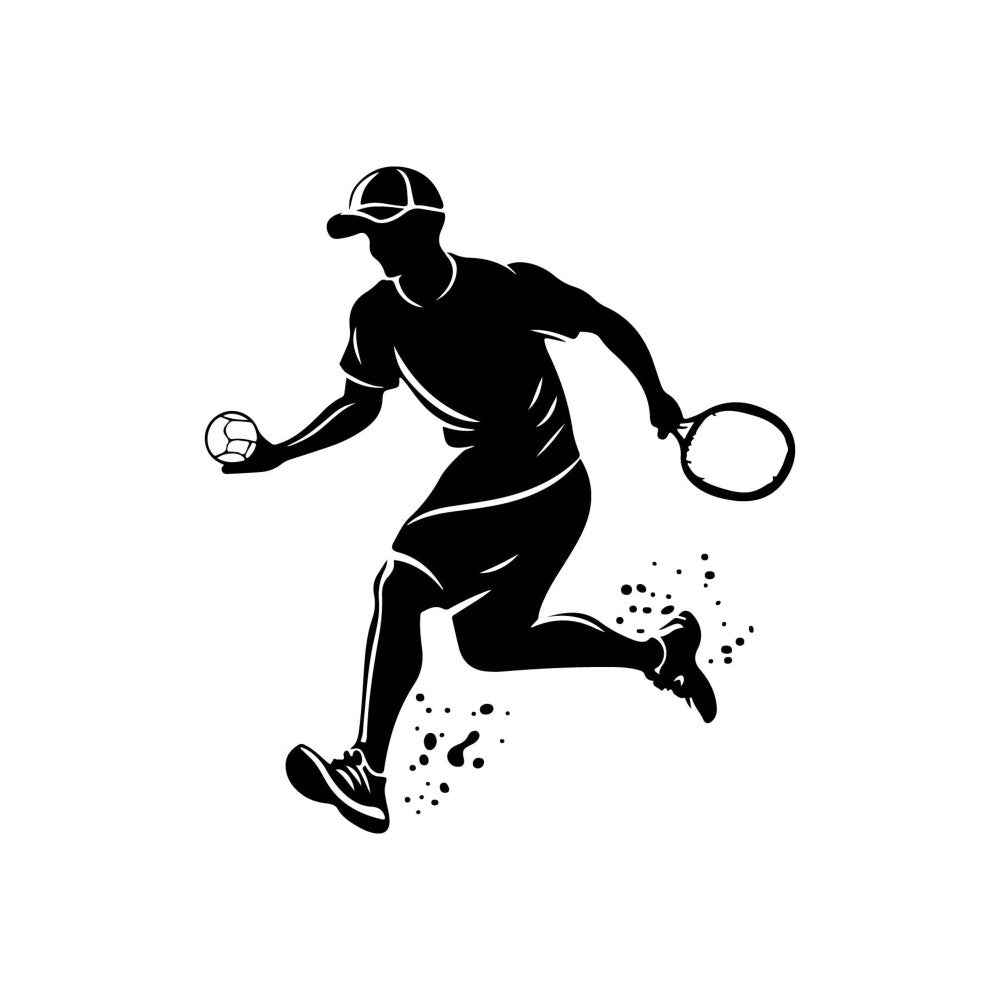 Pickleball Silhouette Fabric Panel 1
