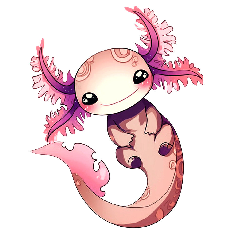 Cartoon Axolotl Fabric Panel 28